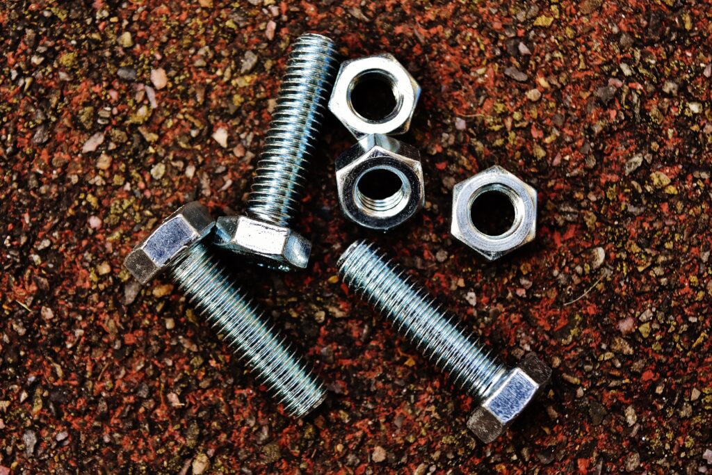 Nuts and bolts for fastening and assembly